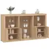 Image de Buffet Avec Lumières Led Chêne Sonoma 181,5x37x100 Cm Vidaxl