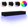 Image de Vidaxl meubles tv avec éclairage led 2 pcs noir 60x35x15,5 cm
