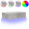 Image de Meuble Tv Avec Éclairage Led Gris Béton 60x35x15,5 Cm Vidaxl