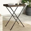 Image de vidaXL Table à Plateau Pliable Table à Manger avec Poignées Table dAppoint avec Plateau Meuble de Jardin Terrasse 365128