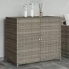 Image de vidaXL Armoire de Rangement de Jardin Organisateur de Terrasse avec Portes Meuble dExtérieur Patio Arrière-cour Gris 365545