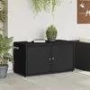 Image de Armoire de rangement - VIDAXL - Jardin - Noir - Résine tressée - Grande capacité de rangement