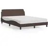 Image de Cadre De Lit Dover Marron 120x200 Cm Similicuir Vidaxl