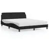 Image de Vidaxl cadre de lit dover noir 160x200 cm velours