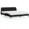 Image de Vidaxl cadre de lit dover noir 180x200 cm tissu