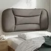 Image de Coussin De Tête De Lit Hvar Taupe 80 Cm Tissu Vidaxl