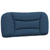 Image de Coussin De Tête De Lit Hvar Bleu 80 Cm Tissu Vidaxl