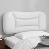 Image de Coussin De Tête De Lit Hvar Blanc 80 Cm Similicuir Vidaxl