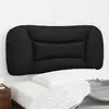 Image de Coussin De Tête De Lit Hvar Noir 90 Cm Similicuir Vidaxl