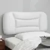 Image de Coussin De Tête De Lit Hvar Blanc 90 Cm Similicuir Vidaxl