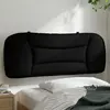 Image de Coussin De Tête De Lit Hvar Noir 100 Cm Tissu Vidaxl