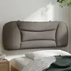 Image de Coussin De Tête De Lit Hvar Taupe 100 Cm Tissu Vidaxl