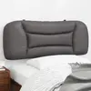 Image de Coussin De Tête De Lit Hvar Gris 100 Cm Similicuir Vidaxl