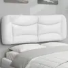 Image de Coussin De Tête De Lit Hvar Blanc 120 Cm Similicuir Vidaxl
