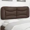 Image de Coussin De Tête De Lit Hvar Marron 120 Cm Similicuir Vidaxl