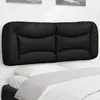 Image de Coussin De Tête De Lit Hvar Noir 140 Cm Similicuir Vidaxl
