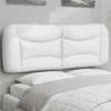 Image de Coussin De Tête De Lit Hvar Blanc 140 Cm Similicuir Vidaxl