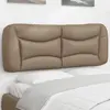Image de Coussin De Tête De Lit Hvar Cappuccino 140 Cm Similicuir Vidaxl