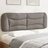 Image de Coussin De Tête De Lit Hvar Taupe 160 Cm Tissu Vidaxl
