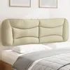 Image de Coussin De Tête De Lit Hvar Crème 160 Cm Tissu Vidaxl