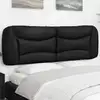 Image de Coussin De Tête De Lit Hvar Noir 160 Cm Similicuir Vidaxl