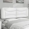 Image de Coussin De Tête De Lit Hvar Blanc 160 Cm Similicuir Vidaxl
