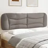 Image de Coussin De Tête De Lit Hvar Taupe 180 Cm Tissu Vidaxl