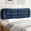 Image de Coussin De Tête De Lit Hvar Bleu 180 Cm Tissu Vidaxl