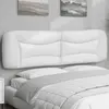 Image de Coussin De Tête De Lit Hvar Blanc 180 Cm Similicuir Vidaxl