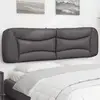 Image de Coussin De Tête De Lit Hvar Gris 180 Cm Similicuir Vidaxl