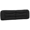 Image de Vidaxl coussin de tête de lit hvar noir 183 cm similicuir