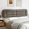 Image de Coussin De Tête De Lit Hvar Taupe 200 Cm Tissu Vidaxl