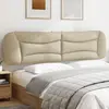 Image de Coussin De Tête De Lit Hvar Crème 200 Cm Tissu Vidaxl