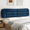 Image de Coussin De Tête De Lit Hvar Bleu 200 Cm Tissu Vidaxl