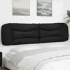 Image de Coussin De Tête De Lit Hvar Noir 200 Cm Similicuir Vidaxl