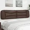 Image de Coussin De Tête De Lit Hvar Marron 200 Cm Similicuir Vidaxl