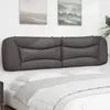 Image de Coussin De Tête De Lit Hvar Gris 200 Cm Similicuir Vidaxl