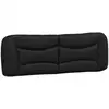 Image de Vidaxl coussin de tête de lit hvar noir 152 cm similicuir