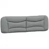 Image de Vidaxl coussin de tête de lit hvar gris clair 193 cm tissu