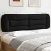 Image de Coussin De Tête De Lit Hvar Noir 193 Cm Similicuir Vidaxl