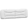 Image de Vidaxl coussin de tête de lit hvar blanc 193 cm similicuir