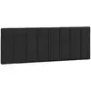 Image de Vidaxl coussin de tête de lit hanko noir 140 cm velours