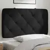 Image de Coussin De Tête De Lit Noir 80 Cm Velours Vidaxl