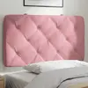 Image de Coussin De Tête De Lit Rose 90 Cm Velours Vidaxl
