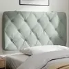 Image de Coussin De Tête De Lit Gris Clair 100 Cm Velours Vidaxl