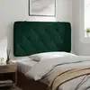 Image de Coussin De Tête De Lit Vert Foncé 100 Cm Velours Vidaxl