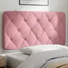 Image de Coussin De Tête De Lit Rose 100 Cm Velours Vidaxl