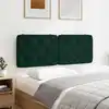 Image de Coussin De Tête De Lit Vert Foncé 120 Cm Velours Vidaxl