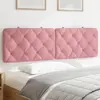 Image de Coussin De Tête De Lit Rose 160 Cm Velours Vidaxl