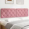 Image de Coussin De Tête De Lit Rose 180 Cm Velours Vidaxl